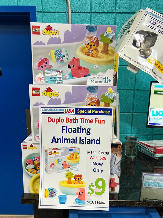 DUPLO Bath Time Fun: Floating Animal Island Toy 10966