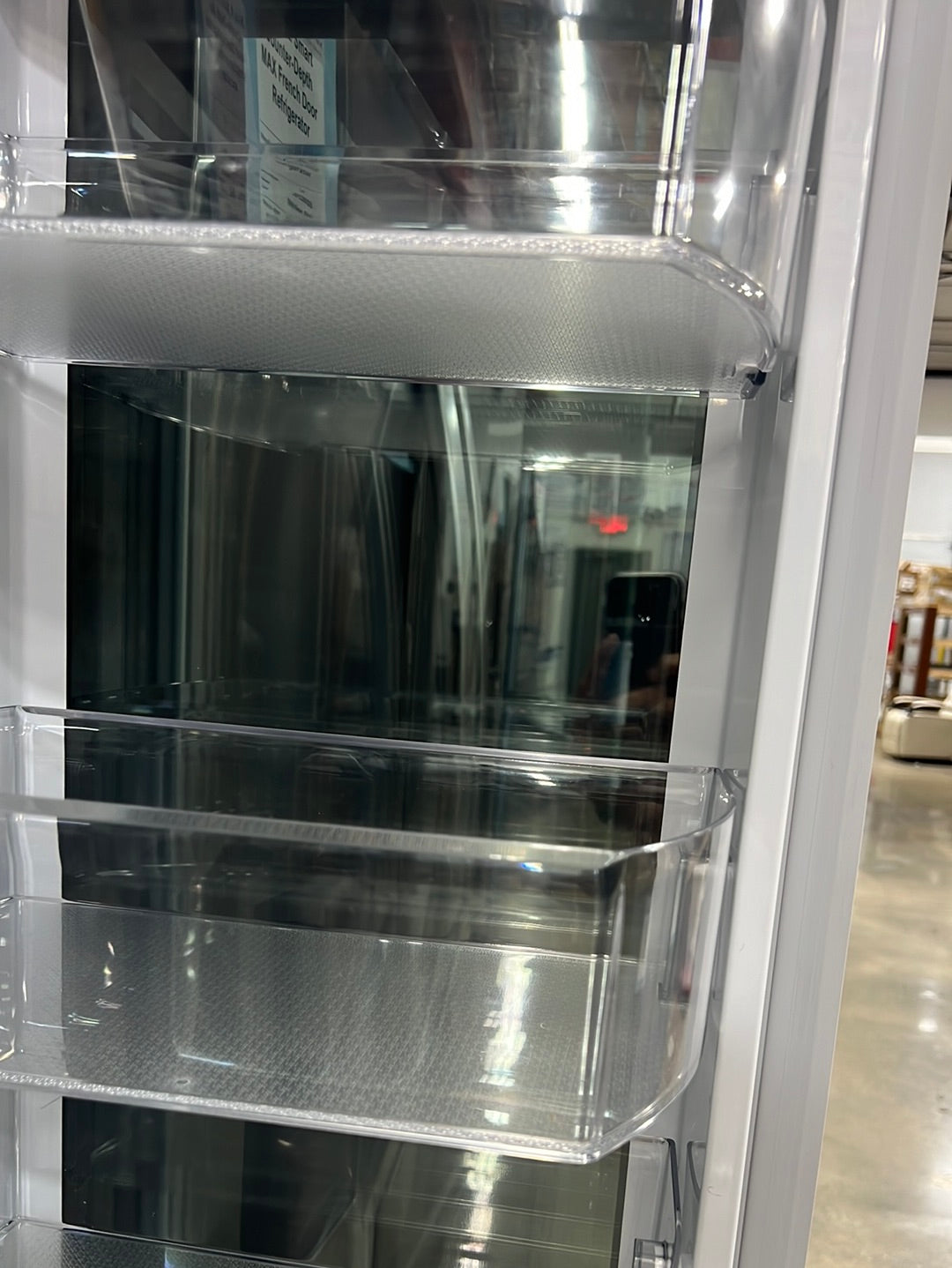 26 cu. ft. Smart Instaview Counter-Depth Max French Door Refrigerator ( scratches on the inside and sides )