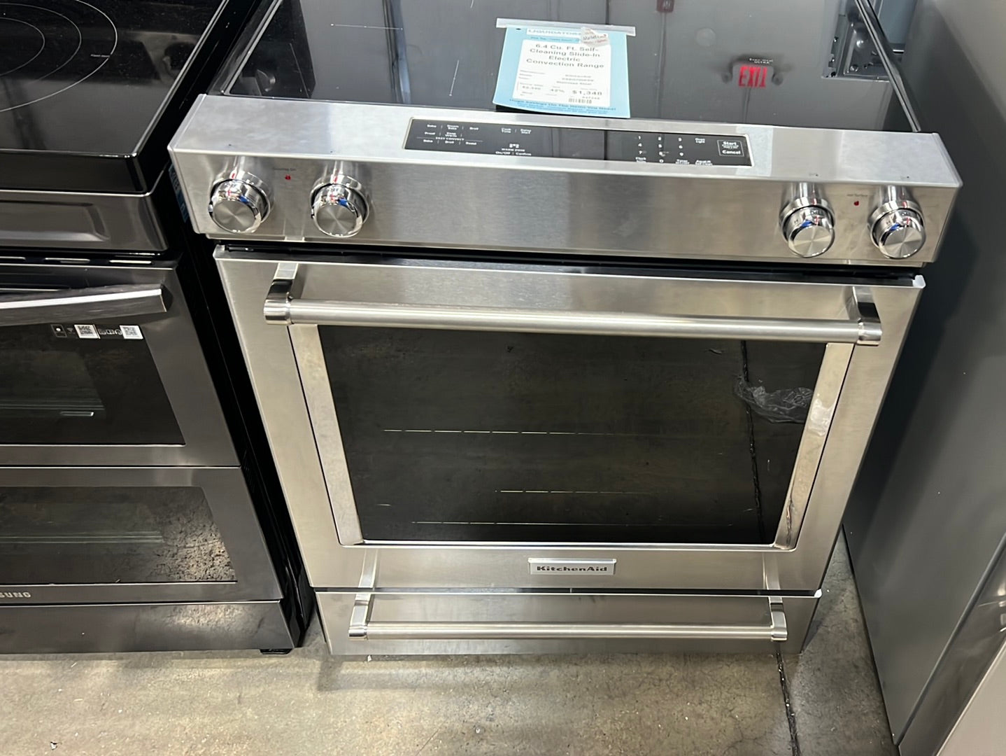 6.4 Cu. Ft. Self-Cleaning Slide-In Electric Convection Range