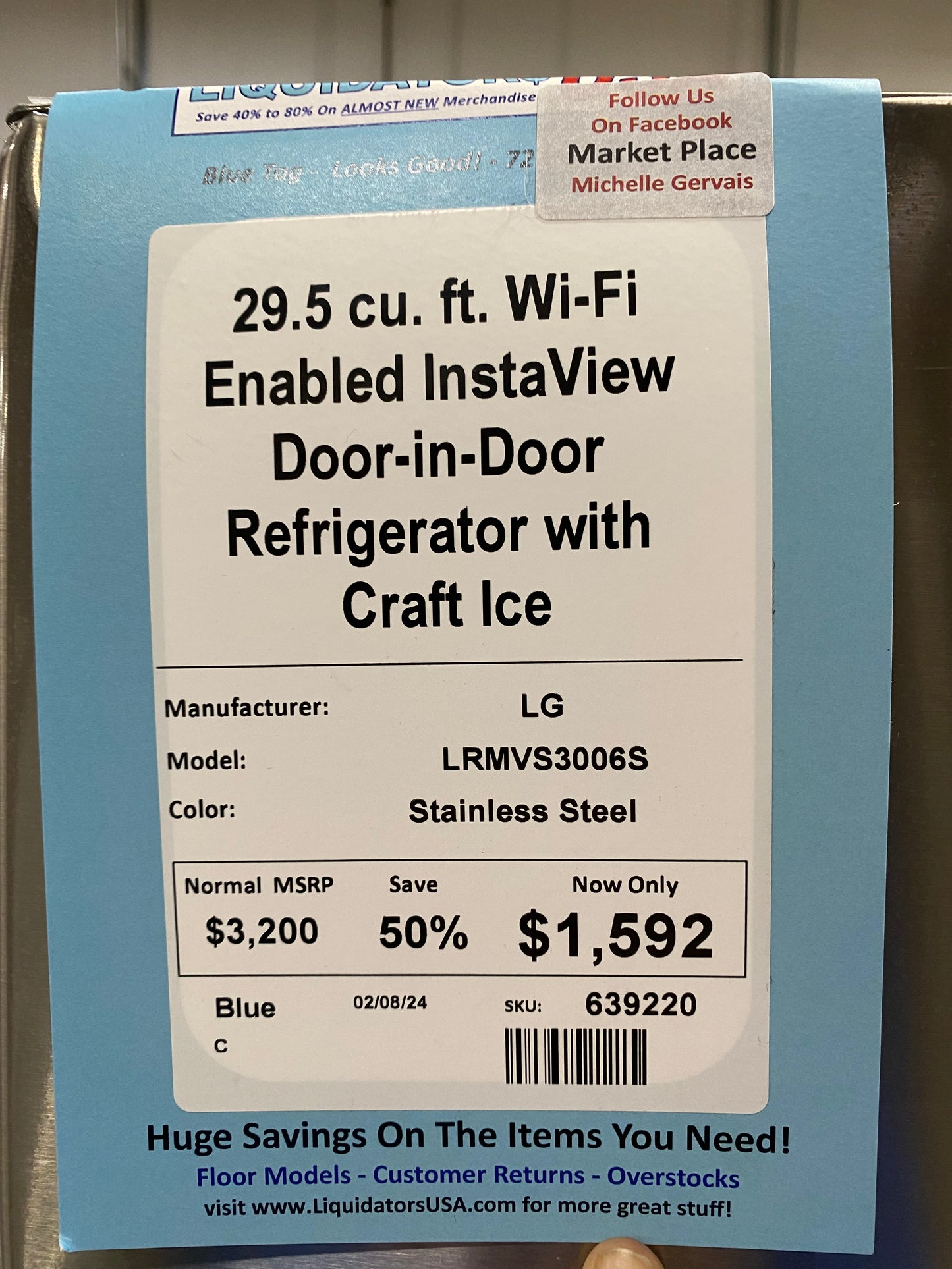 29.5 cu. ft. Wi-Fi Enabled InstaView Door-in-Door Refrigerator with Craft Ice