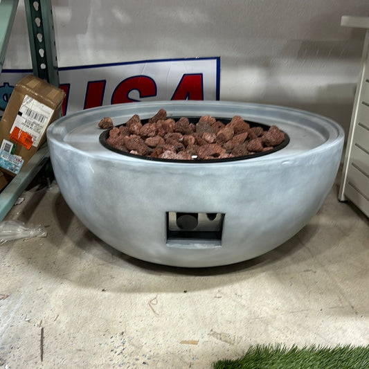 Round 30.7" Bowl Firepit W Lava Rock