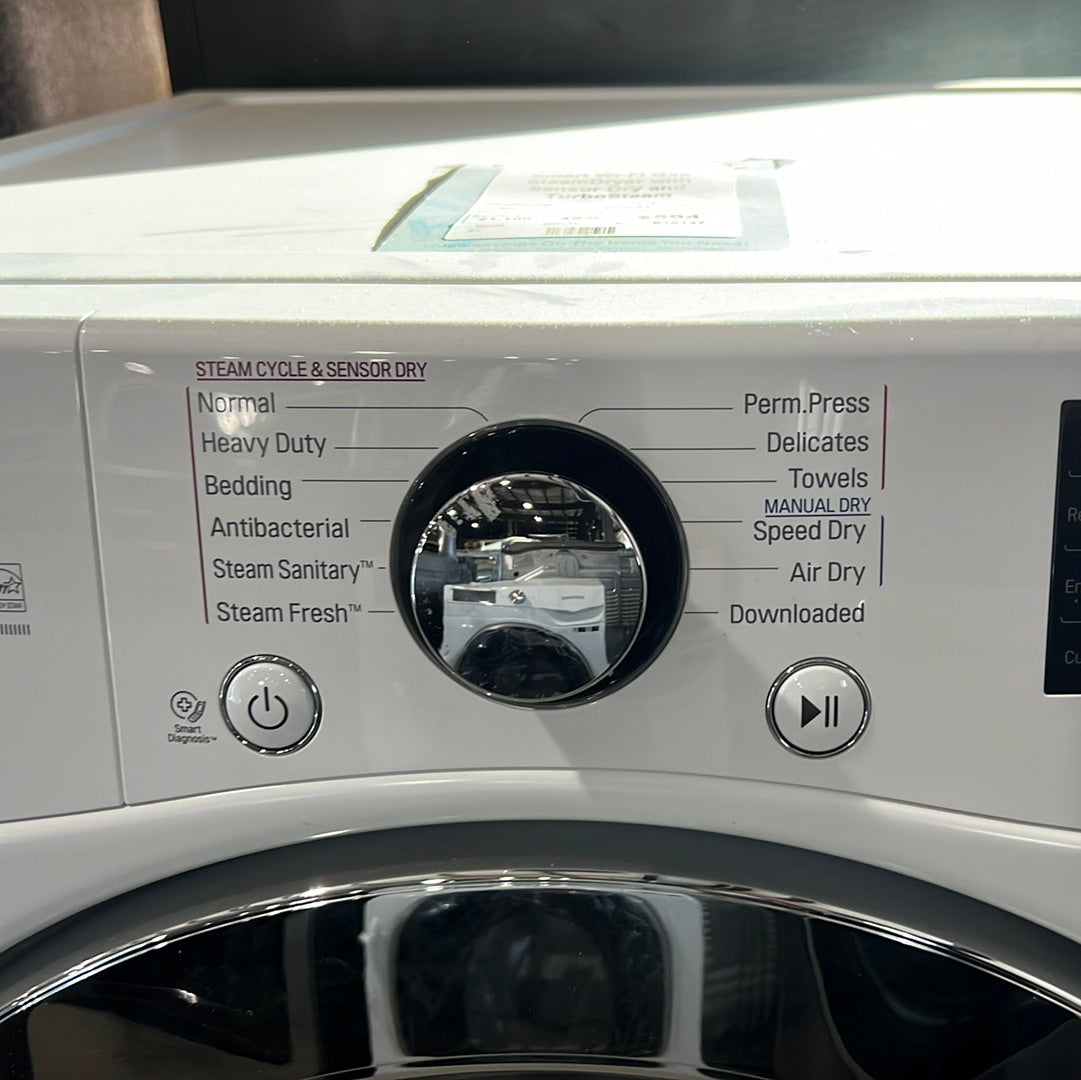 7.4 Cu. Ft. 12-Cycle Smart Wi-Fi Gas SteamDryer with Sensor Dry and TurboSteam