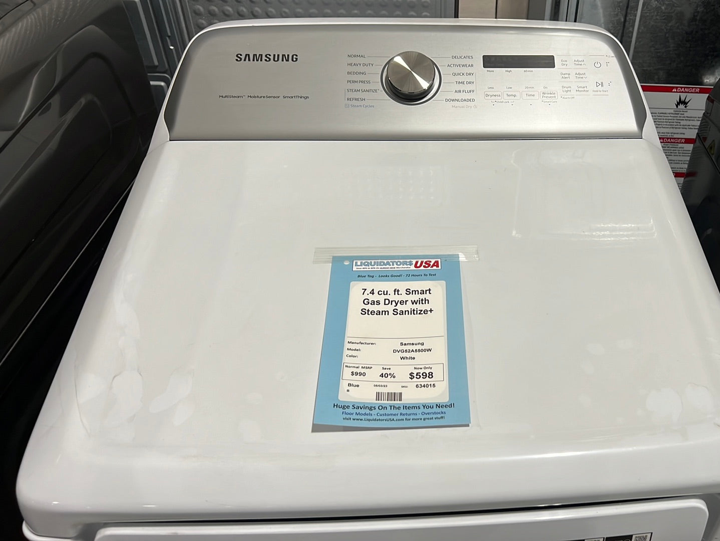 7.4 cu. ft. Smart Gas Dryer with Steam Sanitize+