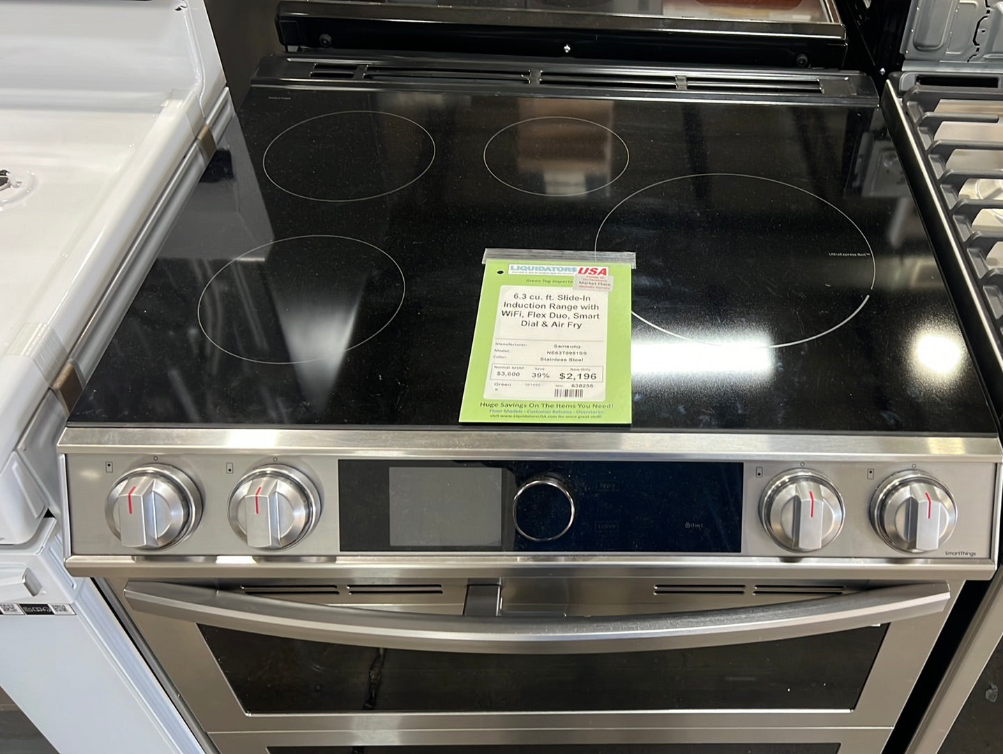 6.3 cu. ft. Slide-In Induction Range with WiFi, Flex Duo, Smart Dial & Air Fry