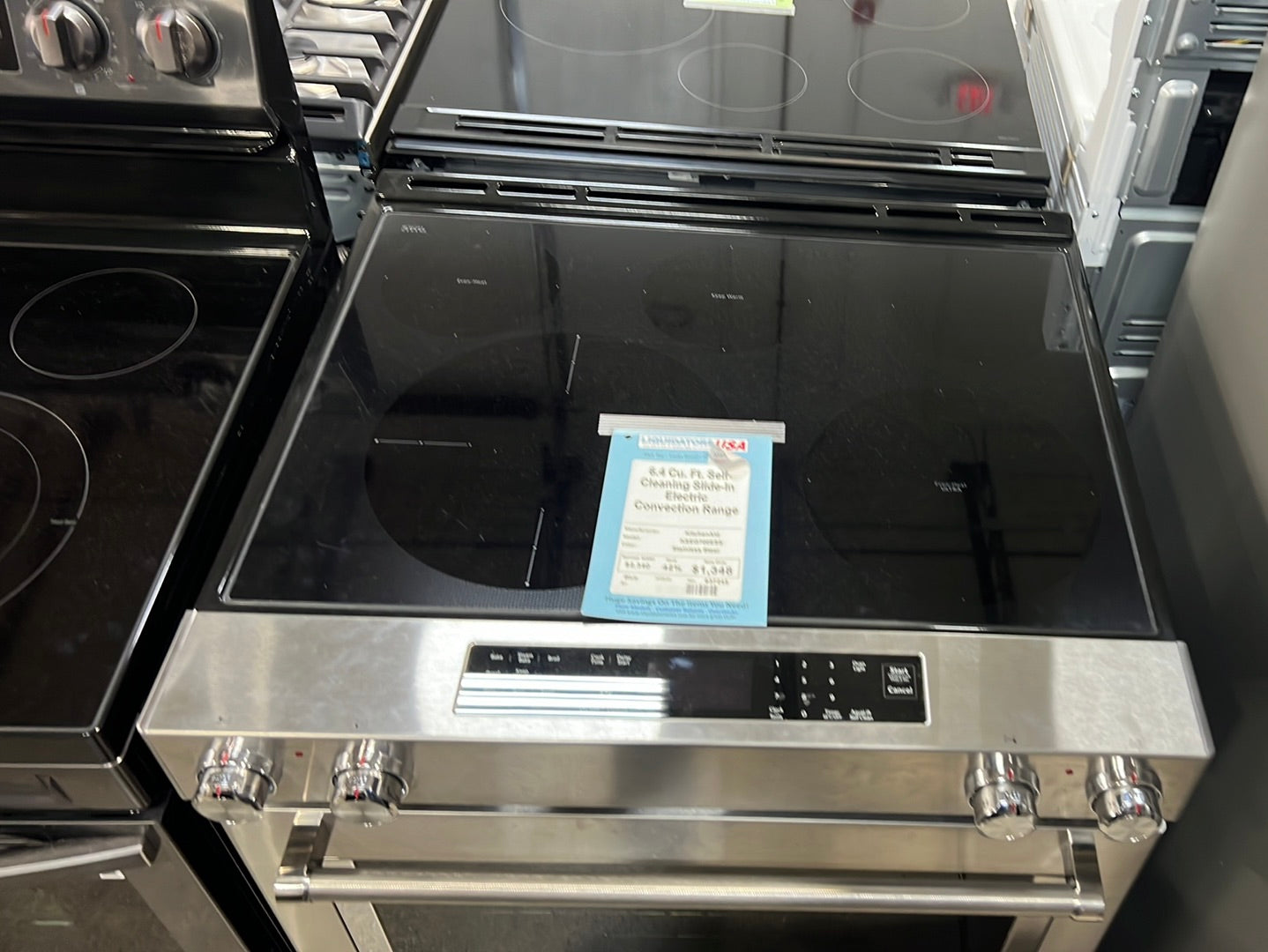 6.4 Cu. Ft. Self-Cleaning Slide-In Electric Convection Range