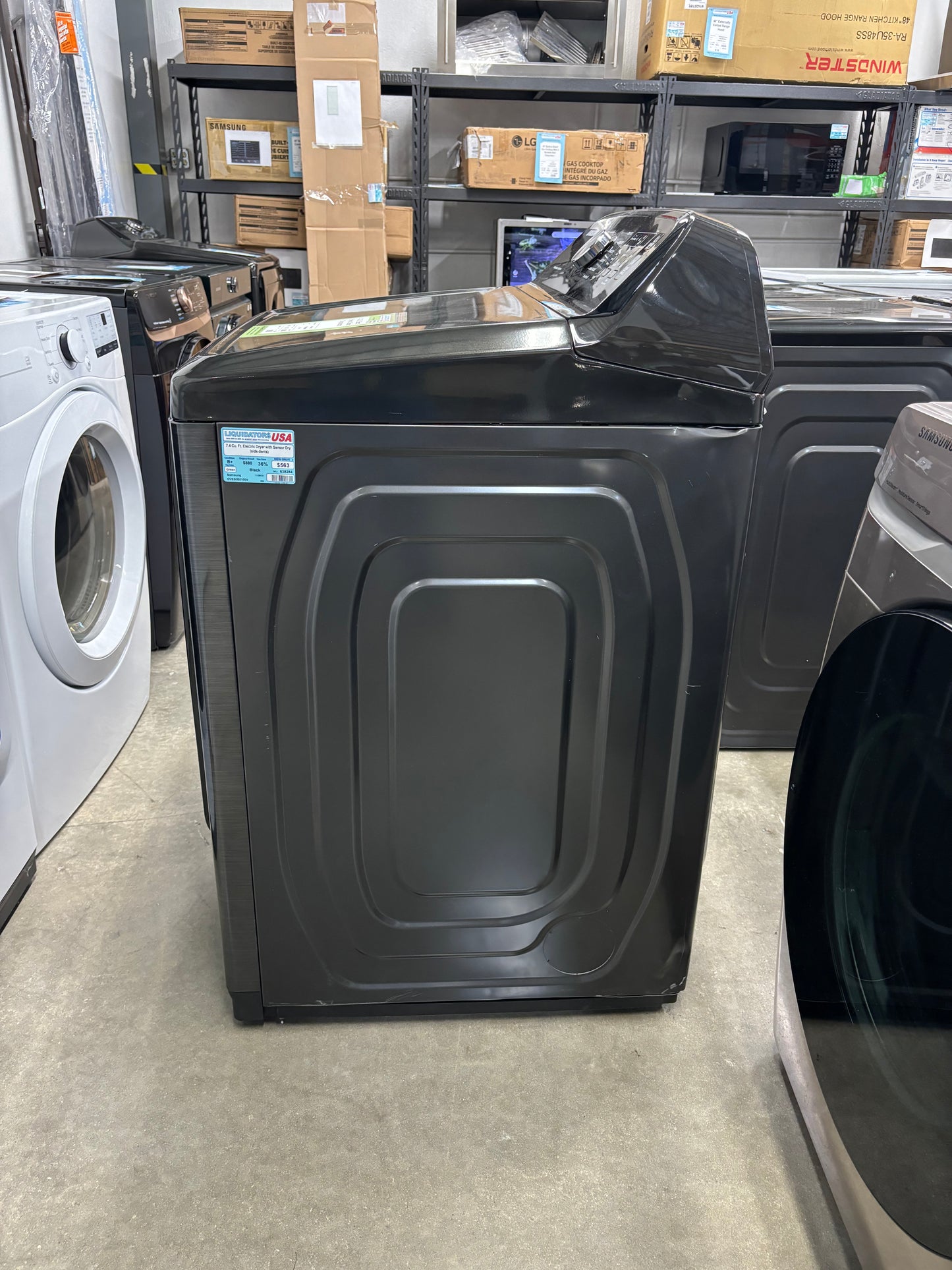 7.4 Cu. Ft. Electric Dryer with Sensor Dry (side dents)